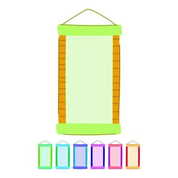 Frame chinese scroll vector cartoon graphic Stock Illustration