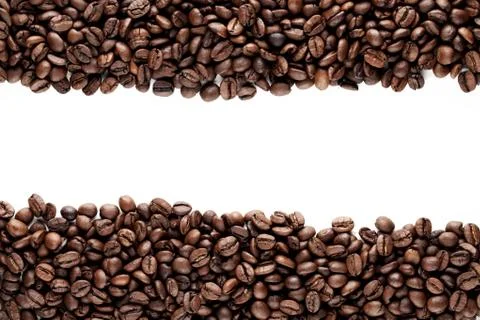 Frame of coffee beans Stock Photos