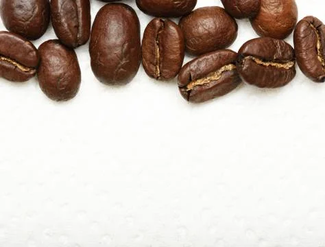 Frame of coffee beans Stock Photos