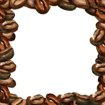 Frame with coffee Stock Illustration