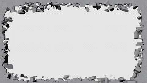 The frame of a collapsed concrete wall Stock Footage 332257600
