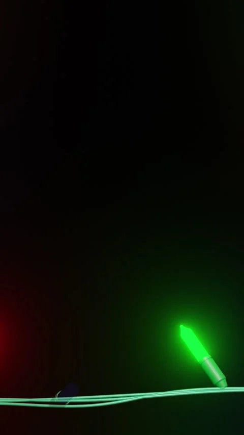 Frame of coloured christmas string lights flashing on black background, copy Stock Footage 343609775