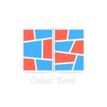 Frame comic book realistic border Stock Illustration