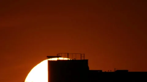 Frame constructs in sunrise Stock Footage 113520576