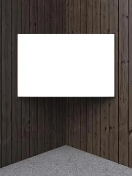 Frame in corner of  interior Stock Illustration