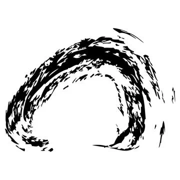 Frame from Crayon effect, Circle Shape, Simple Hand Draw Sketch Vector Illu.. Stock Illustration