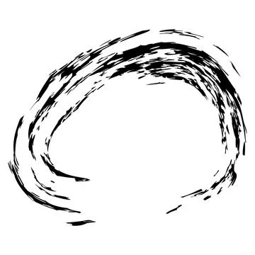 Frame from Crayon effect, Circle Shape, Simple Hand Draw Sketch Vector Illu.. Stock Illustration