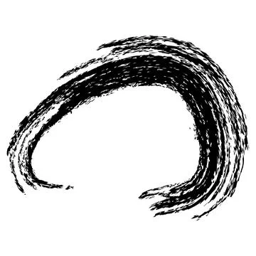 Frame from Crayon effect, Circle Shape, Simple Hand Draw Sketch Vector Illu.. Stock Illustration