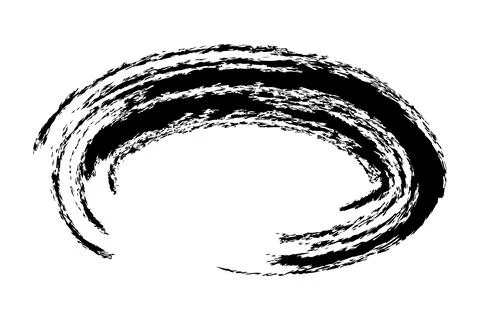 Frame from Crayon effect, Oval Shape, Simple Hand Draw Sketch Vector Illust.. Stock-Illustration