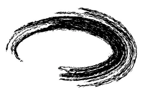 Frame from Crayon effect, Oval Shape, Simple Hand Draw Sketch Vector Illust.. Stock Illustration