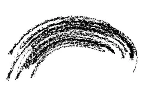 Frame from Crayon effect, Oval Shape, Simple Hand Draw Sketch Vector Illust.. Stock Illustration