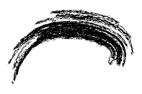 Frame from Crayon effect, Oval Shape, Simple Hand Draw Sketch Vector Illust.. Stock Illustration