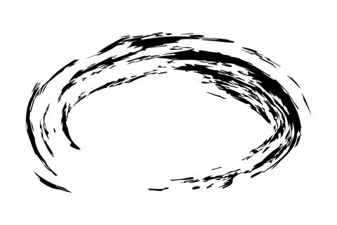 Frame from Crayon effect, Oval Shape, Simple Hand Draw Sketch Vector Illust.. Stock Illustration