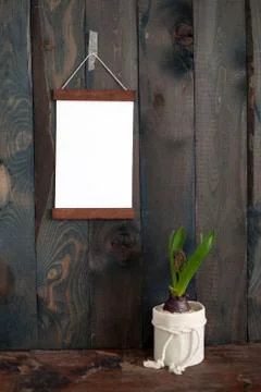 Frame on a dark background Foto stock