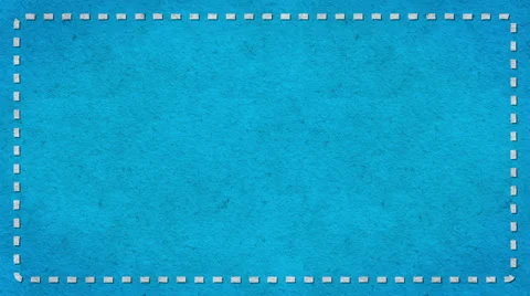 Frame Dashes Border Paper Texture Animated Blue Background Stock Footage 63845851