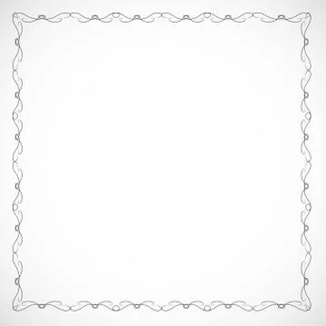Frame for design drawn in vector illustration eps 10 Stock Illustration