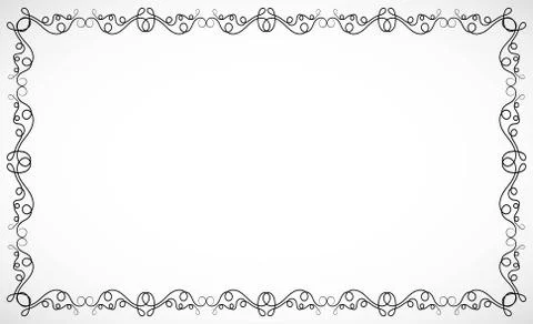 Frame for design drawn in vector illustration eps 10 Stock Illustration