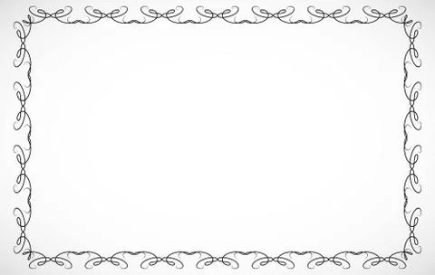 Frame for design drawn in vector illustration eps 10 Stock Illustration