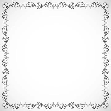 Frame for design drawn in vector illustration eps 10 Stock Illustration