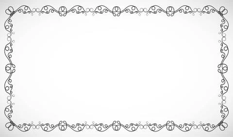 Frame for design drawn in vector illustration eps 10 Stock Illustration