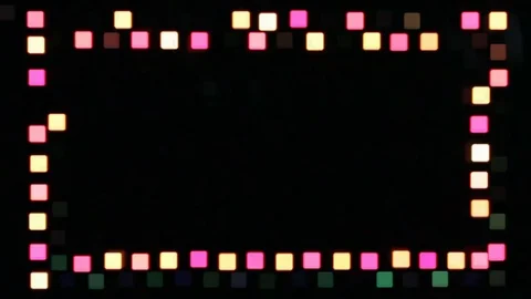 Frame for design from flickering squares 스톡 동영상 69757319