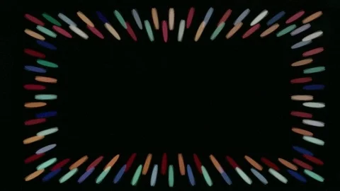 Frame for design from flickering strips Video stock 69759009