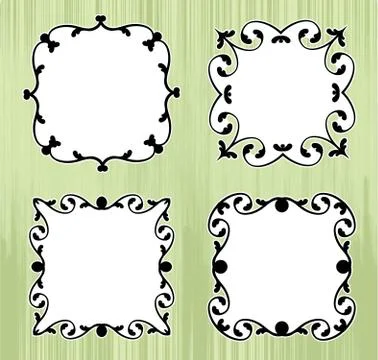 Frame design set Stock Illustration