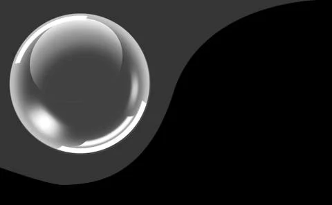 Frame divided by wave into black and gray textured part Stock Illustration
