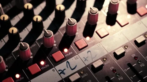 Frame with a DJ remote control and adjustments Stock Footage 133357216