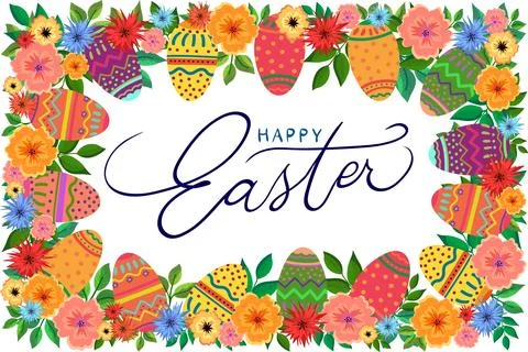 Frame easter Stock Illustration
