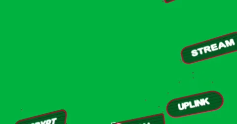 Frame edges emitting red tags drifting and rotating on transparent plane to show Stock Footage 327338841