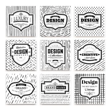 Frame elements design Stock Illustration