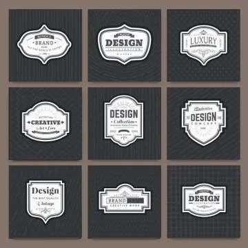 Frame elements design Stock Illustration