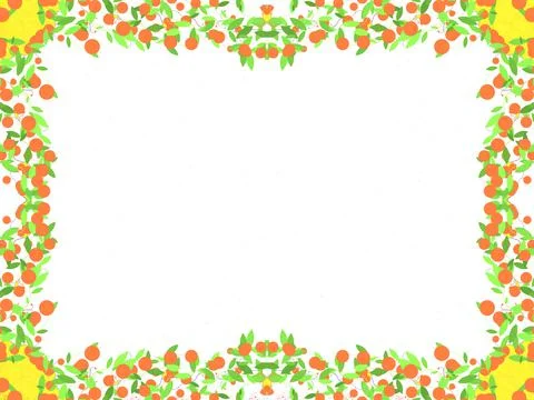 Frame with an empty space for design, postcard template. Stock Illustration