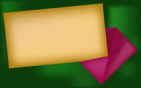 Frame like envelope and paper Stock Illustration