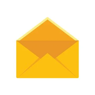 Frame envelope icon flat vector. Envelop card Stock Illustration