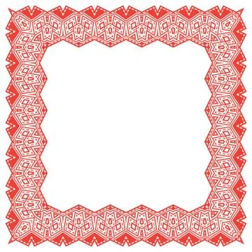 Frame with ethnic elements. Stock Illustration