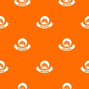 Frame explosion pattern vector orange Stock Illustration