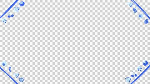 Frame is featuring flat design snack and nature icons on transparent background, Stockillustratie