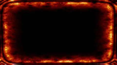 A frame filled with burning fire. Stock Footage 293593