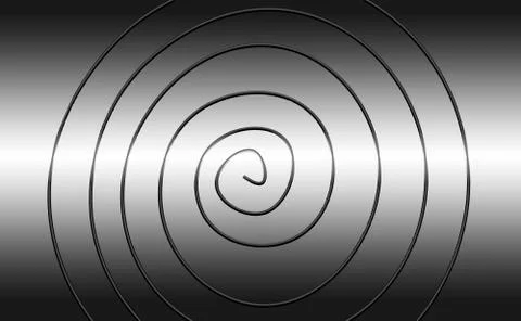 Frame filled with gray gradient imitating metal Stock Illustration