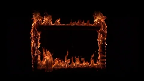 Frame On Fire Stock Footage 77779028