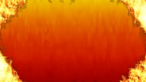 Frame of fire, surrounded, motion graphics - Red color background Stock Footage 108086122