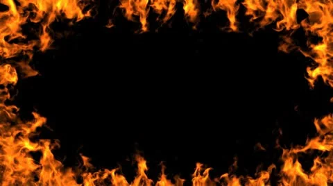 Frame of flames Stock Footage 8851203