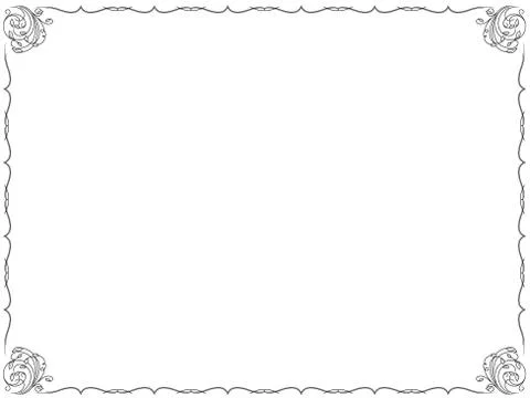 Frame with floral background Stock Illustration
