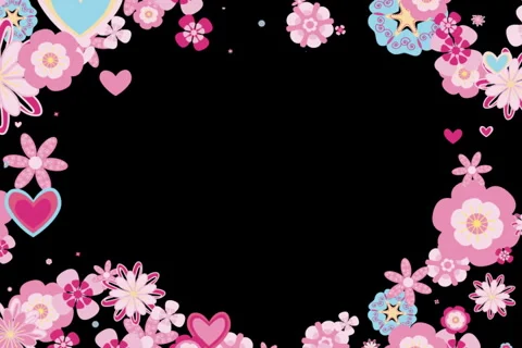 Frame of flowers Stock Footage 1079522