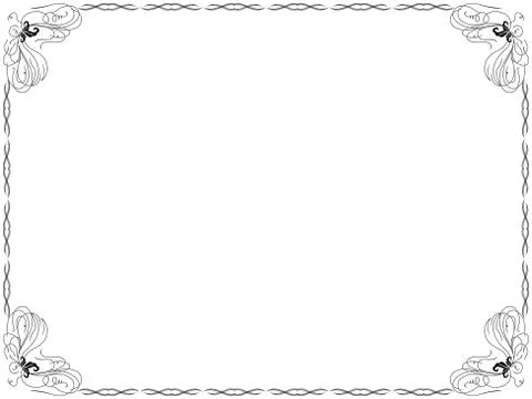 Frame with flowers Stock Illustration