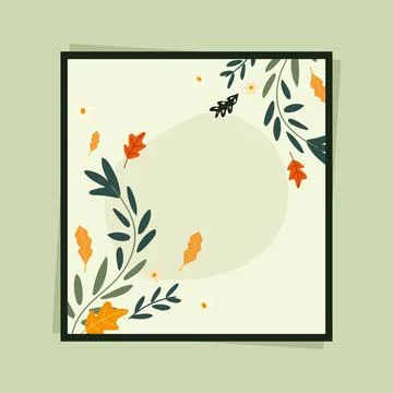 Frame with flowers Stock Illustration