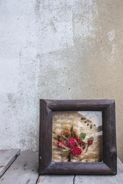 Frame of flowers Stock Photos