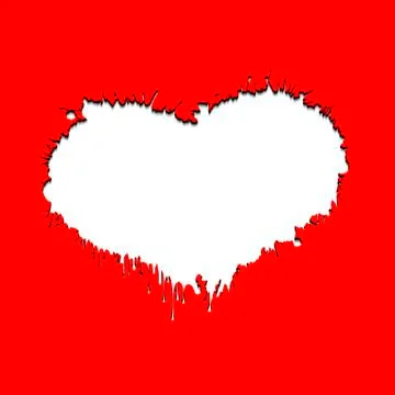 Frame in the form of heart Stock Illustration